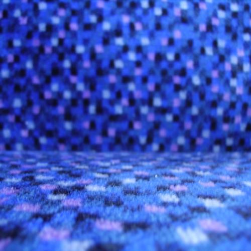 Bild zeigt Sitz aus einem alten Zug